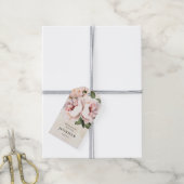 Blush Pink Floral Vrijgezellenfeest Dank u wel Cadeaulabel (Met Touw)