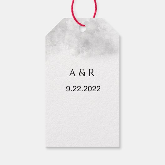 Blush Pink Floral Vrijgezellenfeest Gift Labels Cadeaulabel (Achterkant)