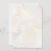 Blush Pink Floral Vrijgezellenfeest Kaart (Achterkant)