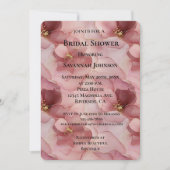 Blush Pink Floral Vrijgezellenfeest Kaart (Voorkant)