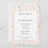  Blush Pink Floral Vrijgezellenfeest Kaart (Voorkant)