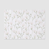 Blush Pink Floral Vrijgezellenfeest Tissuepapier (Voorkant)