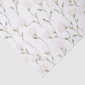 Blush Pink Floral Vrijgezellenfeest Tissuepapier (Detail)