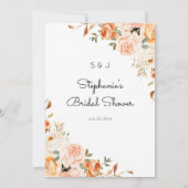 Blush Pink Floral Vrijgezellenfeest Word Search Kaart (Achterkant)