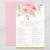 Blush Pink Floral Wat zit er in je telefoonschoeis (Voorkant / Achterkant)