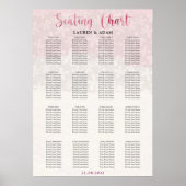 Blush Pink Floral Waterverf Poster (Voorkant)