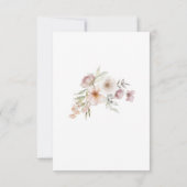 Blush Pink Floral Waterverf Wedding Bedankkaart (Achterkant)