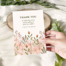 Blush Pink Floral Waterverf Wedding