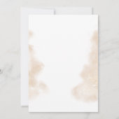 Blush Pink Floral Waterverf Wedding Save The Date (Achterkant)