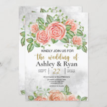 Blush Pink Floral Weddenschap