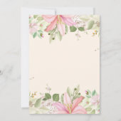  Blush Pink Floral Weddenschap Opslaan Datum Save The Date (Achterkant)