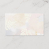 Blush Pink Floral Weddenschap Plaats kaart (Achterkant)