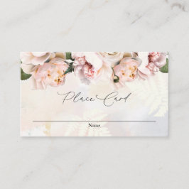 Blush Pink Floral Weddenschap Plaats kaart