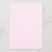 Blush Pink Floral Weddenschap Verloving Dinner Men Menu (Achterkant)