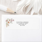 Blush Pink Floral Wedding Etiket (Insitu)