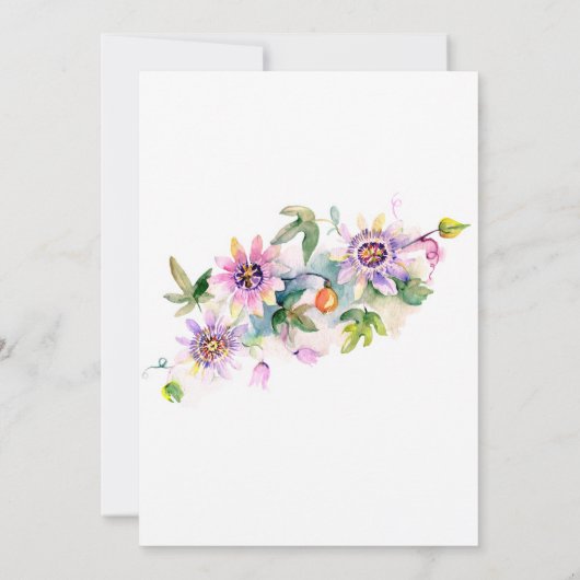 Blush Pink Floral Wedding Kaart (Achterkant)