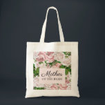 Blush Pink Floral Wedding Moeder van Bride Tote Bag<br><div class="desc">Mooie en elegante blush roze florale /  rozen Moeder van de Bride bruiloft canvas tas.</div>