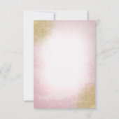 Blush Pink Floral Wedding RSVP (Achterkant)