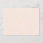 Blush Pink  Floral Wedding Uitnodiging Briefkaart (Achterkant)