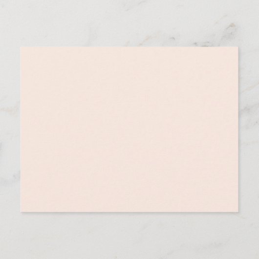 Blush Pink Floral Wedding Uitnodiging Briefkaart (Achterkant)