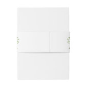 Blush Pink Floral Wedding Uitnodigingen Wikkel (Achterkant Voorbeeld)