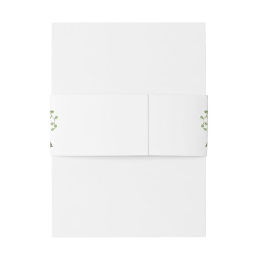 Blush Pink Floral Wedding Uitnodigingen Wikkel (Achterkant Voorbeeld)