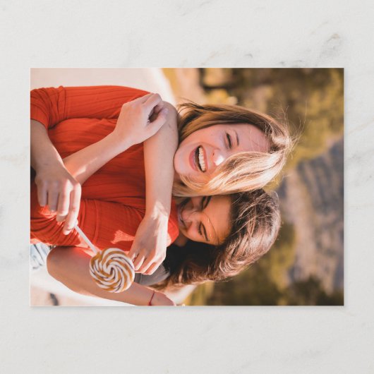 Blush Pink Floral Wil je mijn bruidsmeisje foto Uitnodiging Briefkaart (Achterkant)