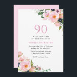 Blush Pink Floral Womans 90th Birthday Party Kaart<br><div class="desc">Blush Pink Floral Womans 90th Birthday Party Invitation We hebben ook genoeg andere uitnodigingen en collecties.</div>