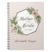 Blush Pink Floral Wreath Moeder van de Bride Notitieboek (Voorkant)