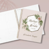 Blush Pink Floral Wreath Moeder van de Bride Planner