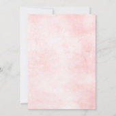 Blush Pink Florals Moderne Geometrische Vrijgezell Kaart (Achterkant)