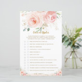 Blush Pink Florence Vrijgezellenfeest over of onde (Staand voorkant)