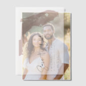 Blush Pink Florida Kaart Minimalist Bewaar de datu Vellum Uitnodigingen (Offset (Koppel))