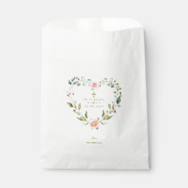 Blush Pink Flowers Hij is een goudpaasmakerij Bedankzakje