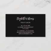 Blush Pink Flowers Logo Visitekaartje (Achterkant)