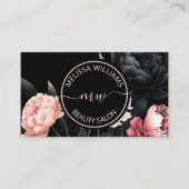 Blush Pink Flowers Logo Visitekaartje (Voorkant)