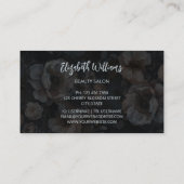 Blush Pink Flowers Logo Visitekaartje (Achterkant)