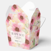 Blush Pink Flowers Takeout Bedankdoosjes (Geopend)