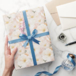 Blush Pink Flowers Vrijgezellenfeest Cadeaupapier<br><div class="desc">Blush Pink Flowers Vrijgezellenfeest</div>