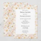 Blush Pink Flowers Vrijgezellenfeest Kaart (Voorkant / Achterkant)