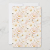 Blush Pink Flowers Vrijgezellenfeest Kaart (Achterkant)