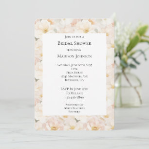 Blush Pink Flowers Vrijgezellenfeest Kaart