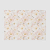 Blush Pink Flowers Vrijgezellenfeest Tissuepapier (Voorkant)