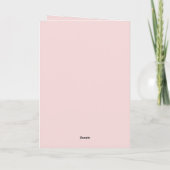 Blush Pink Forever Bruiloft Kaart (Achterkant)
