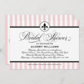  Blush Pink Frans Vrijgezellenfeest Kaart (Voorkant / Achterkant)