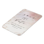 Blush Pink Frosted Wedding Save the Date Magneet (Linkerzijde)