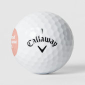 Blush Pink Funny Golfers Quote Womens Golfballen (Logo)