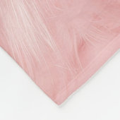 Blush Pink Fur Fleece Deken (Hoek)
