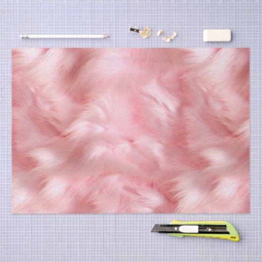 Blush Pink Fur Tissuepapier (Craft)