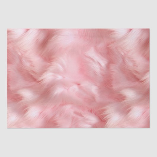 Blush Pink Fur Tissuepapier (Voorkant)